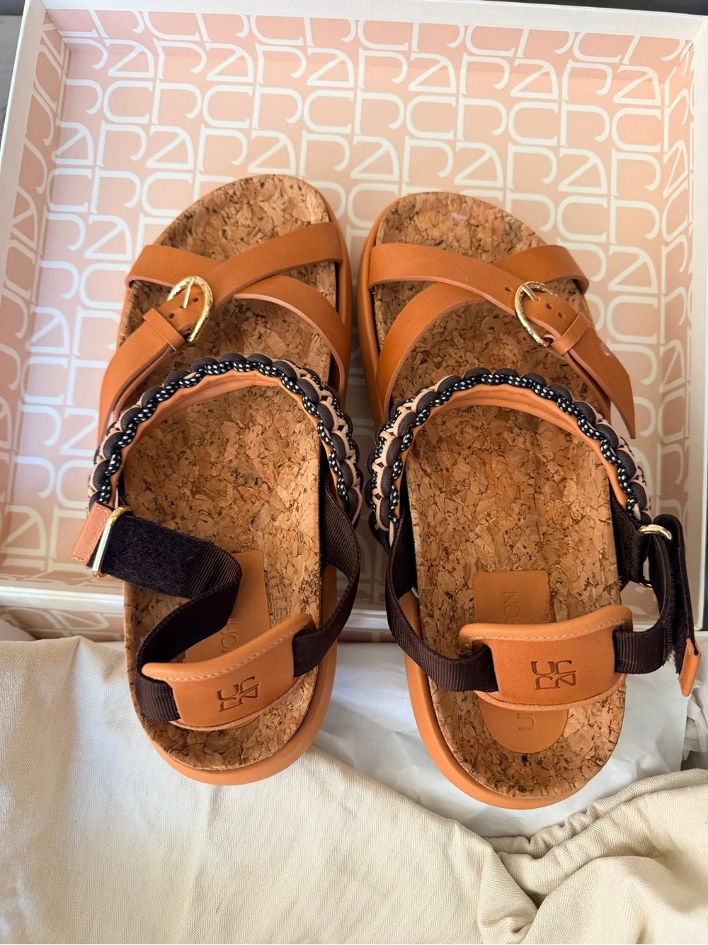 Ulla johnson lilou macrame sandal pecan brown - Picture 4 of 6